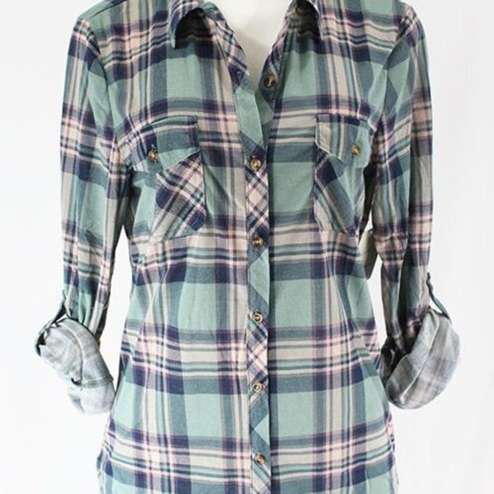Hope Teal Flannel